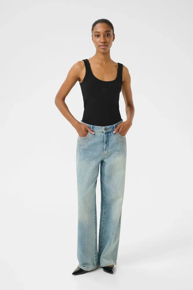 Gestuz - Gzdrew Logo Top 2.0 - 100017 Black Xs