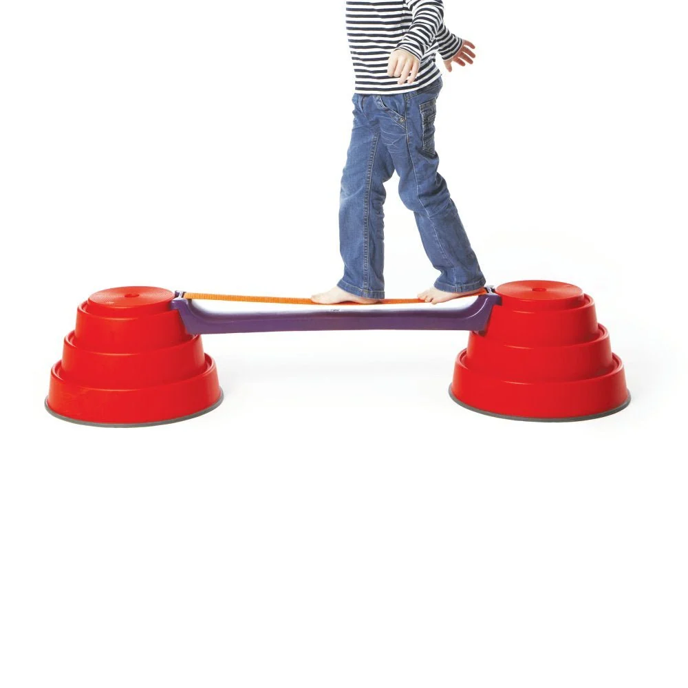 Gonge Build-N-Balance Balancetopsæt med Slack Line - H:24 cm.