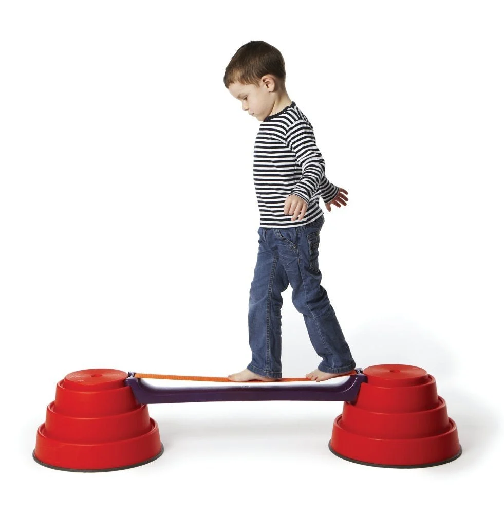 Gonge Build-N-Balance Balancetopsæt med Slack Line - H:24 cm.