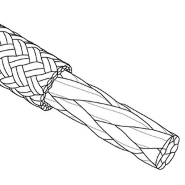 Robline Globe Pro Robtec fall, 6mm Vit/Blå - 1 m
