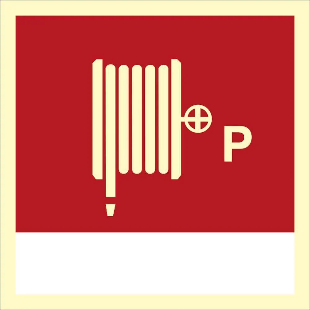 Sign IMO Fire hose and nozzle Powder 104121