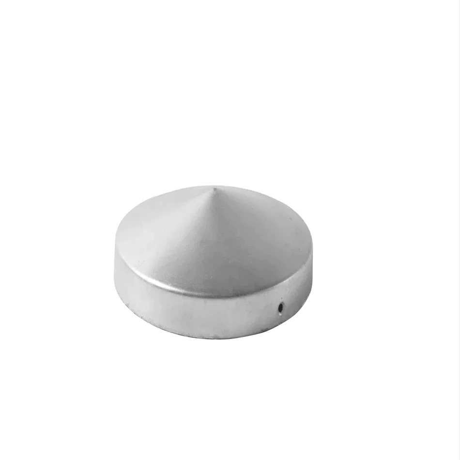 Stolpehat galvaniseret metal Ø101 mm