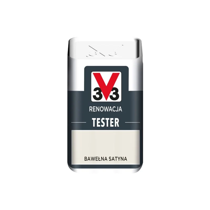V33 renoveringsmaling tester bomuld satin 0,05 l