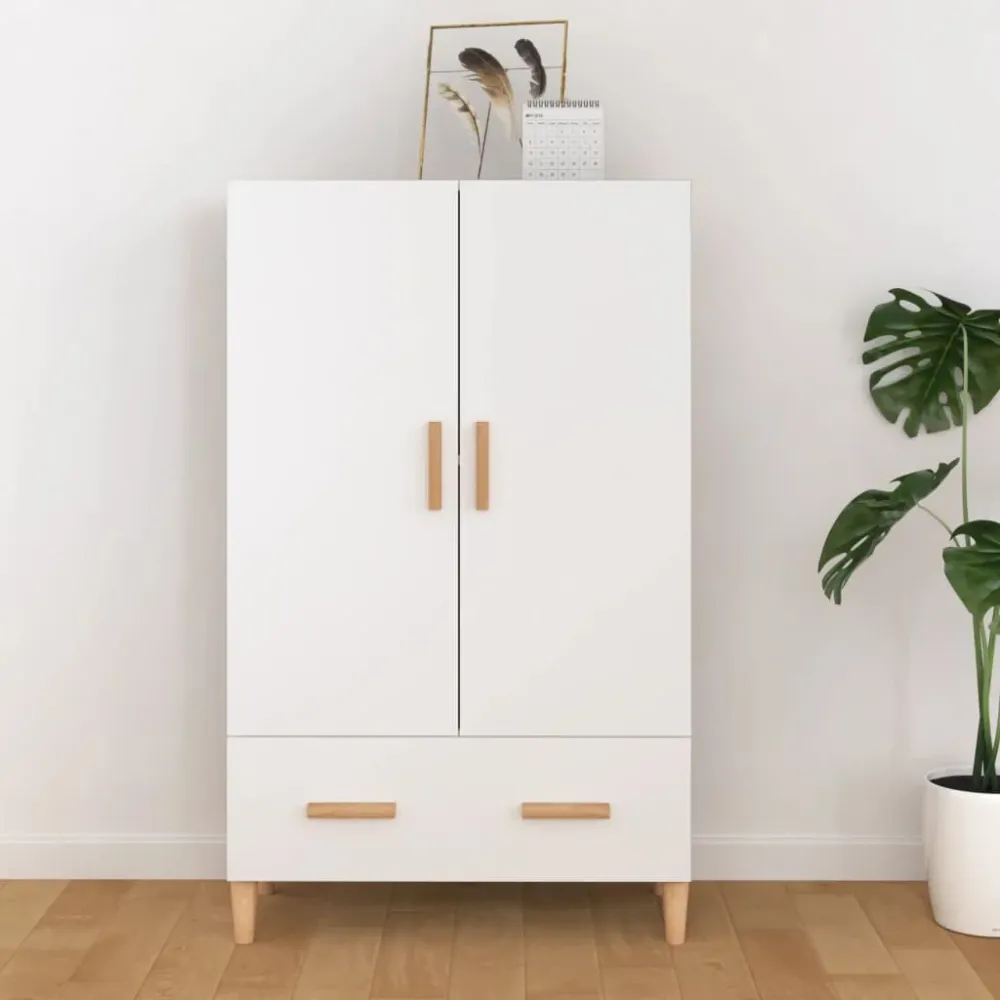 Skab 70X31X115 Cm Samlet Træ Graa