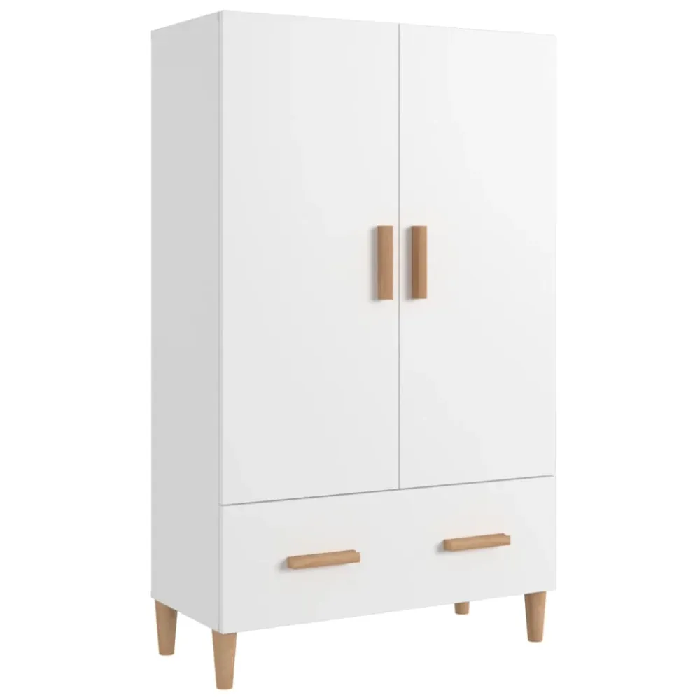 Skab 70X31X115 Cm Samlet Træ Graa