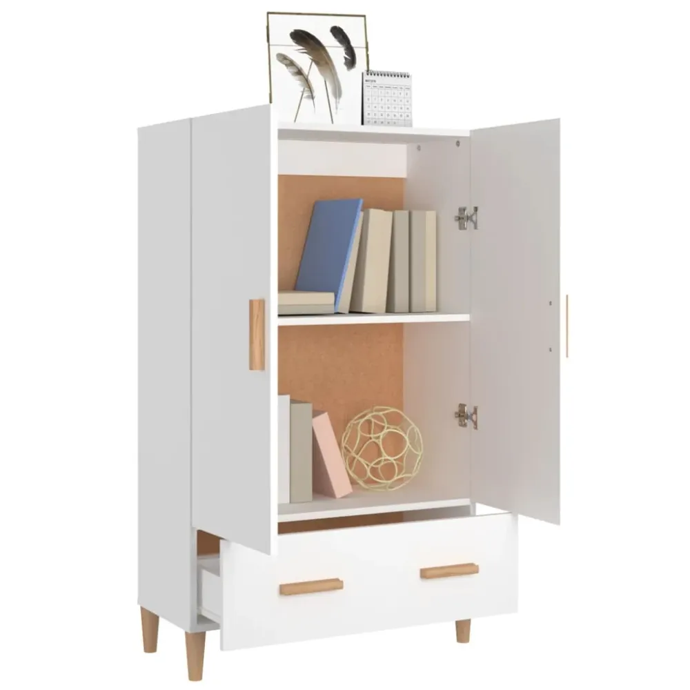 Skab 70X31X115 Cm Samlet Træ Graa