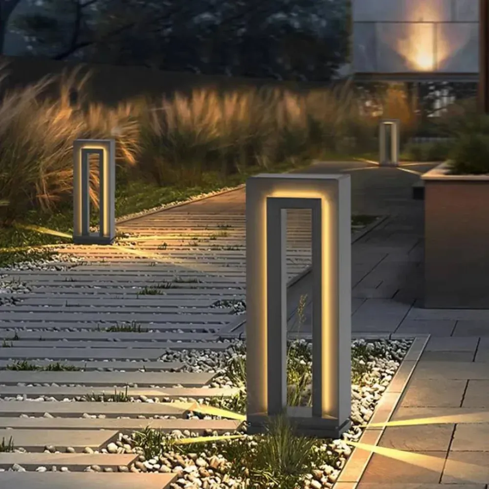 Modern Solar Path Light | Weather Resistant LED Garden Bollard