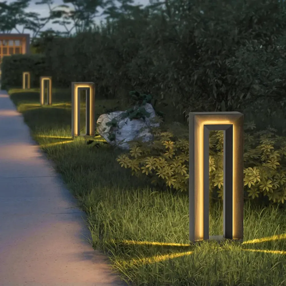 Modern Solar Path Light | Weather Resistant LED Garden Bollard