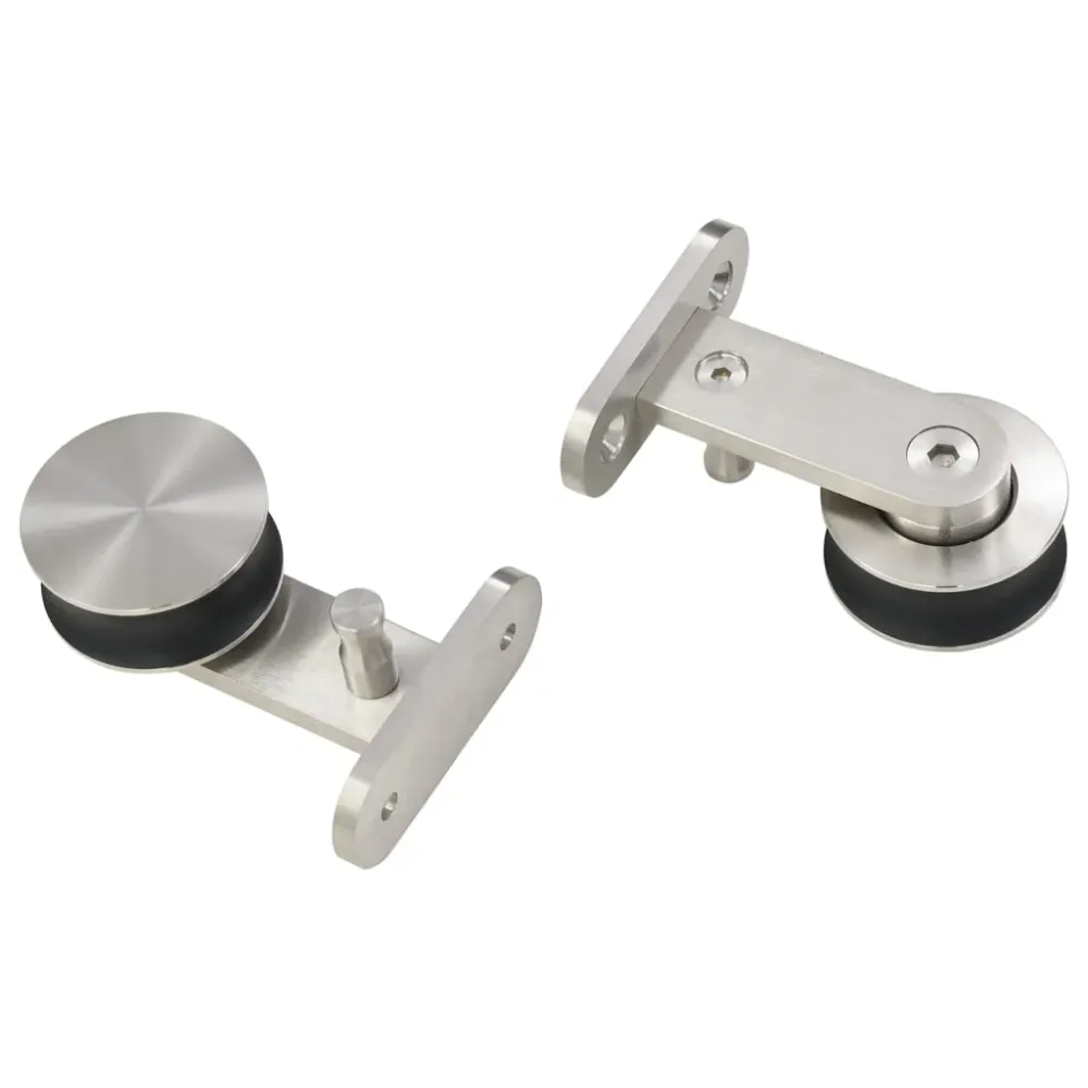 hardwarekit til skydedør 183 cm rustfrit alloy sølvfarvet