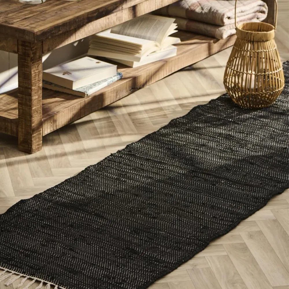 Ib Laursen - Kludetæppe – ebony 60 x 250 cm