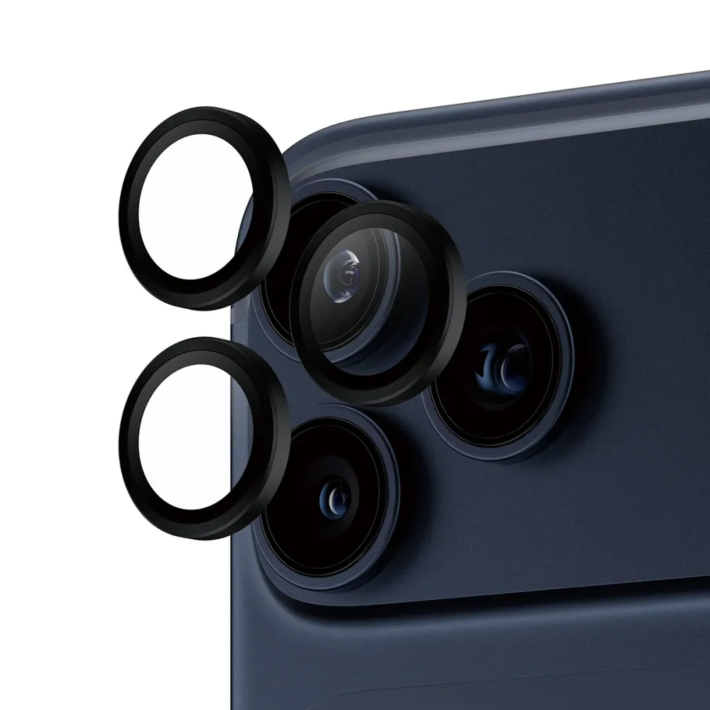 PanzerGlass ® Hoops® Midnight Kameralinsebeskytter iPhone 17 Pro | iPhone 17 Pro Max | iPhone 16 Pro | 16 Pro Max