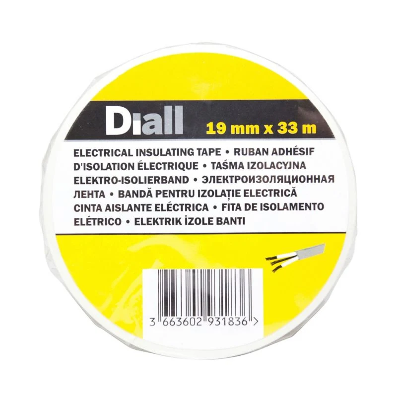 Diall PVC-isolationstape 19 mm x 33 m pearl