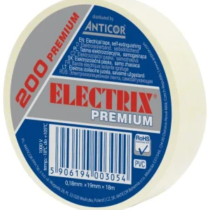 Electrix 200 PVC-isolationstape 0,18 mm x 19 mm x 18 m ivory