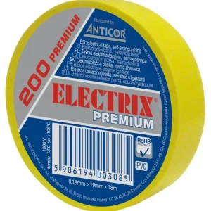 Electrix 200 PVC-isolationstape 0,18 mm x 19 mm x 18 m lemon