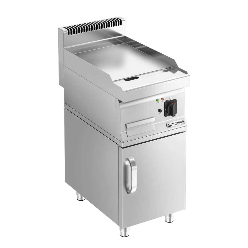 Elektrisk stegeplade - Glat (3,6 kW) - Inkl. understel med 1 dør