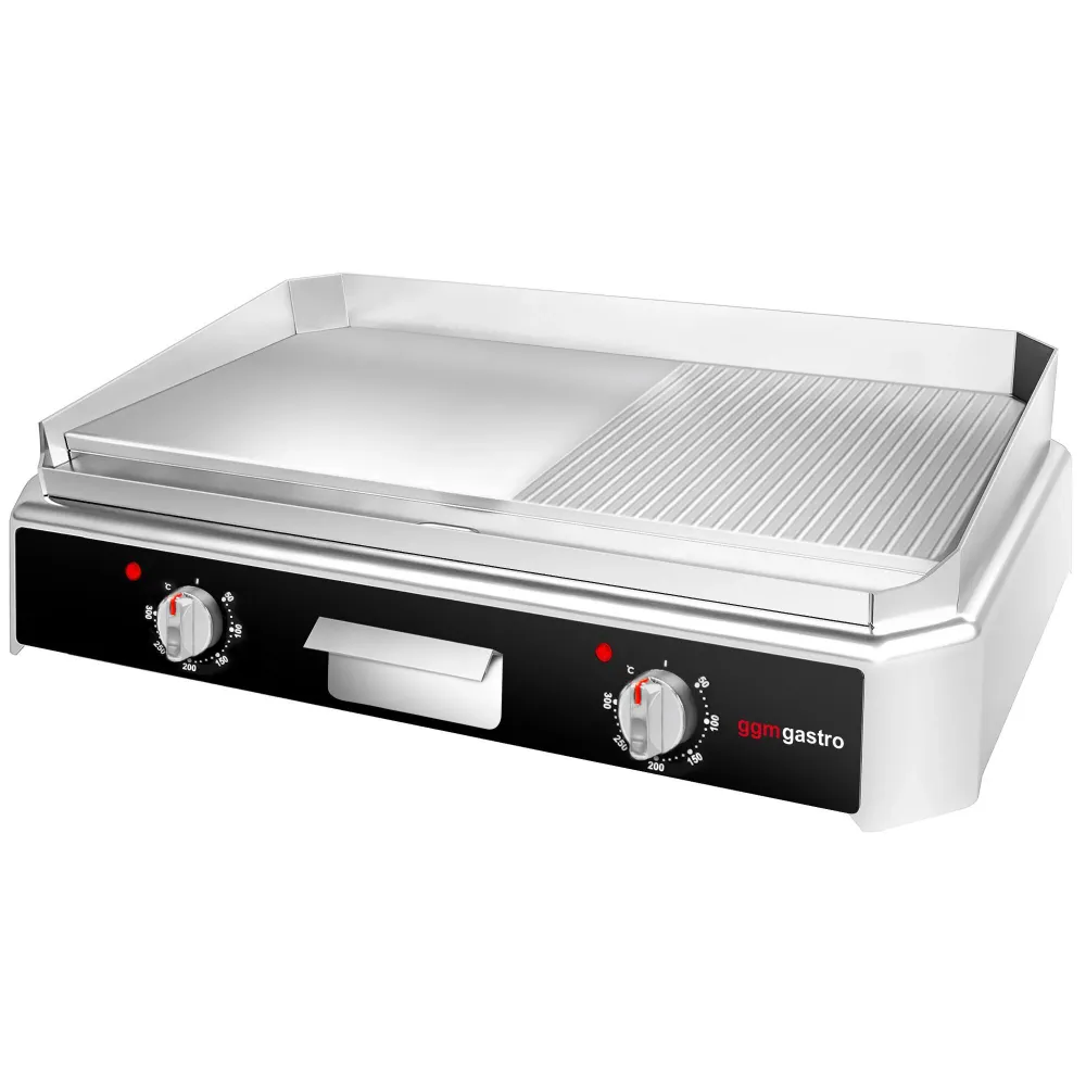 Elektrisk stegeplade - 5 kW - Glat og Rillet