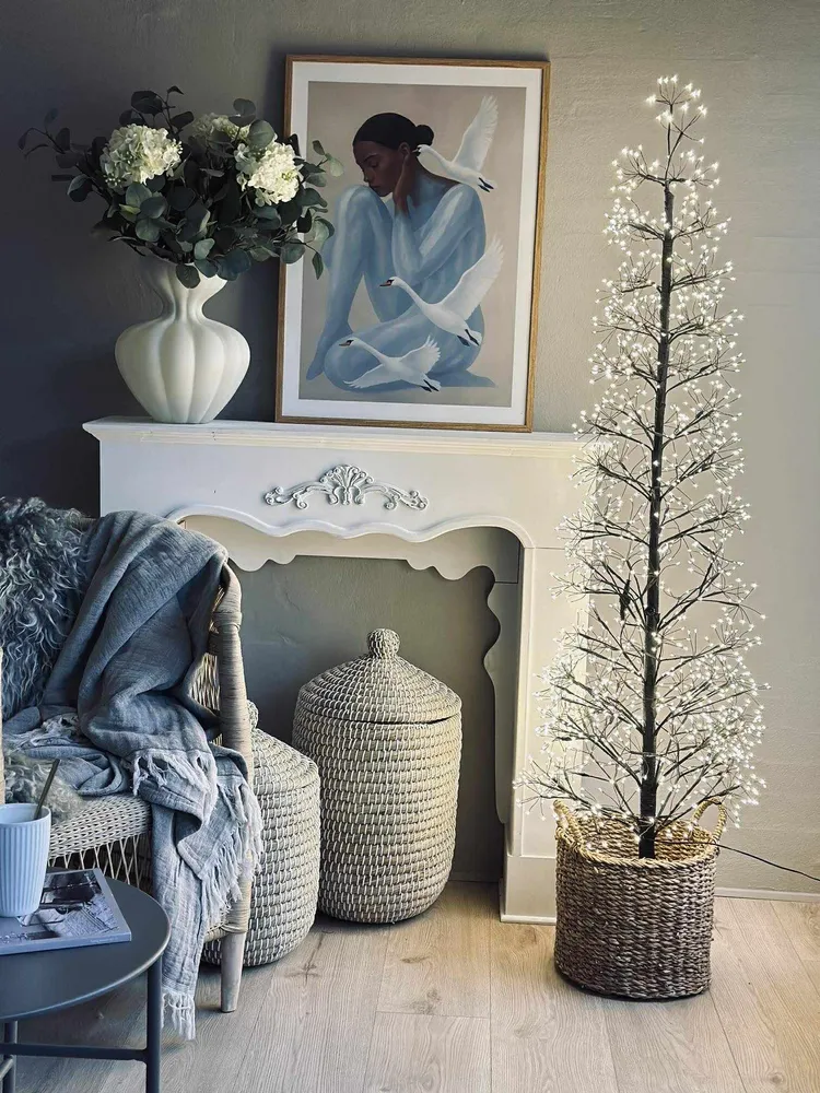 Juletræ med 1600 led vivid - Black
