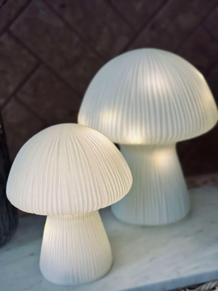 Mushroom Astrid - White 20 cm