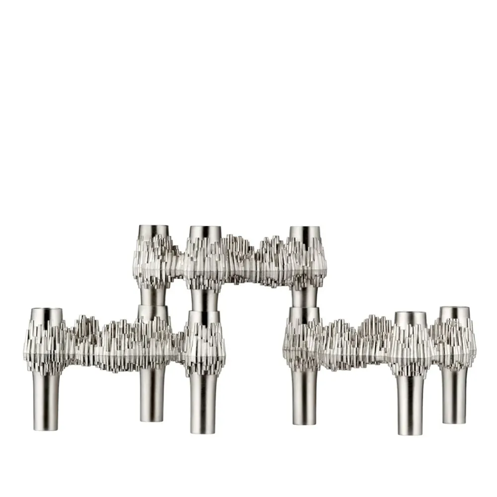 STOFF Quist Lysestage - 3-pak - Soft-touch Chrome