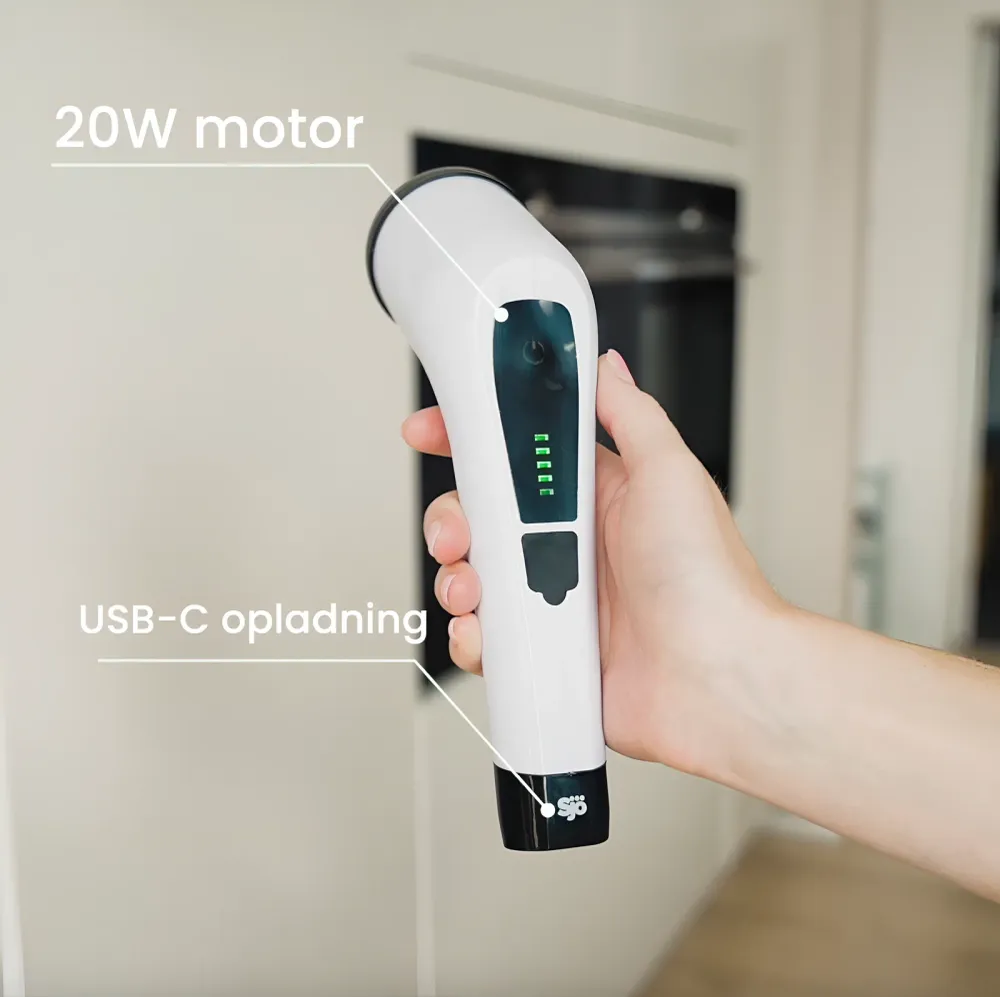 Surge-Protected Sjö - Elektrisk rengøringsbørste med forlængerstang