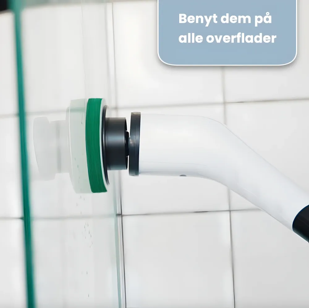 Surge-Protected Sjö - Elektrisk rengøringsbørste med forlængerstang