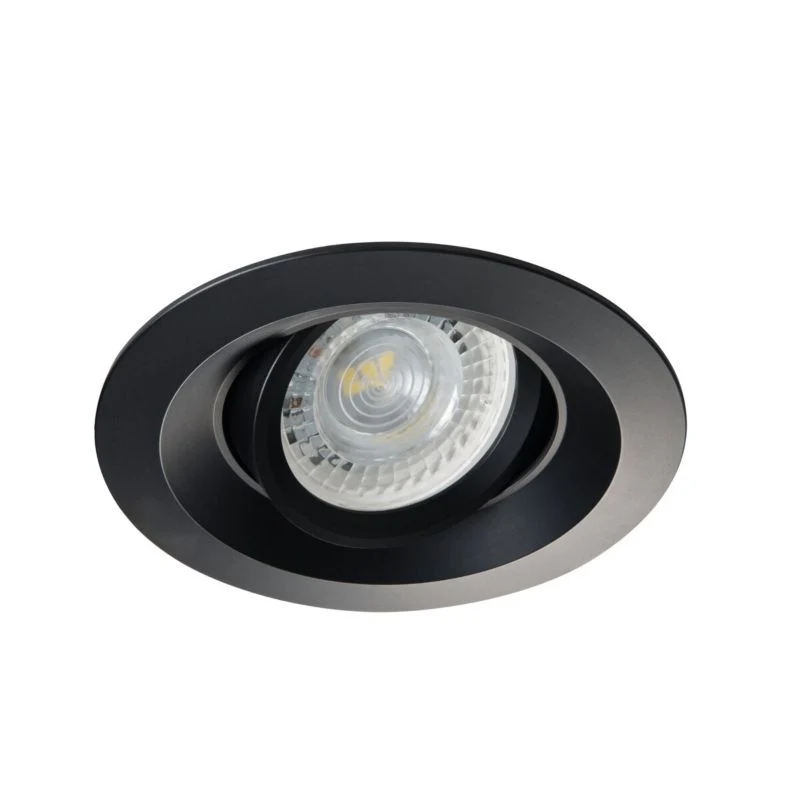 LightLogic LL CILI DTO-B 30540 onyx indbygningsspot med halogenpære, 1 stk.