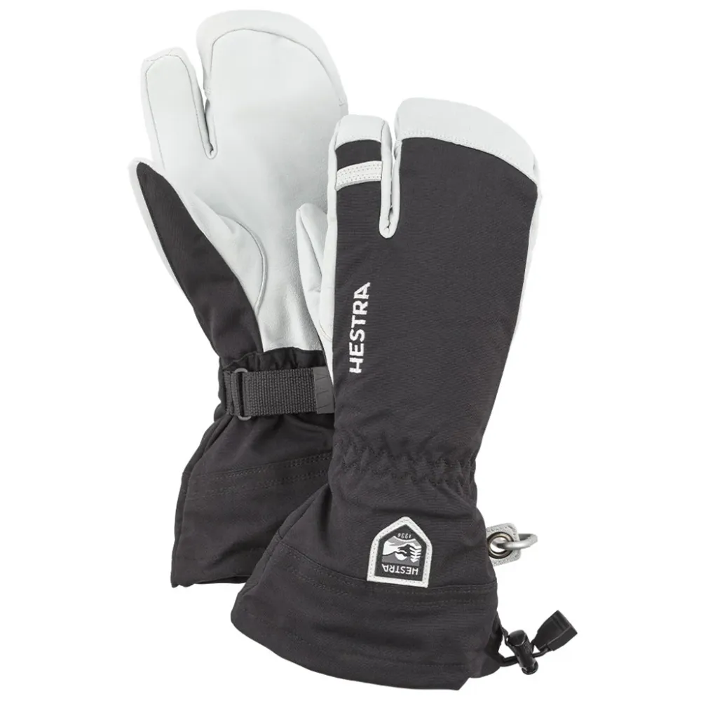 Army Topgrain læder Heli Ski 3 Finger - Handsker 6