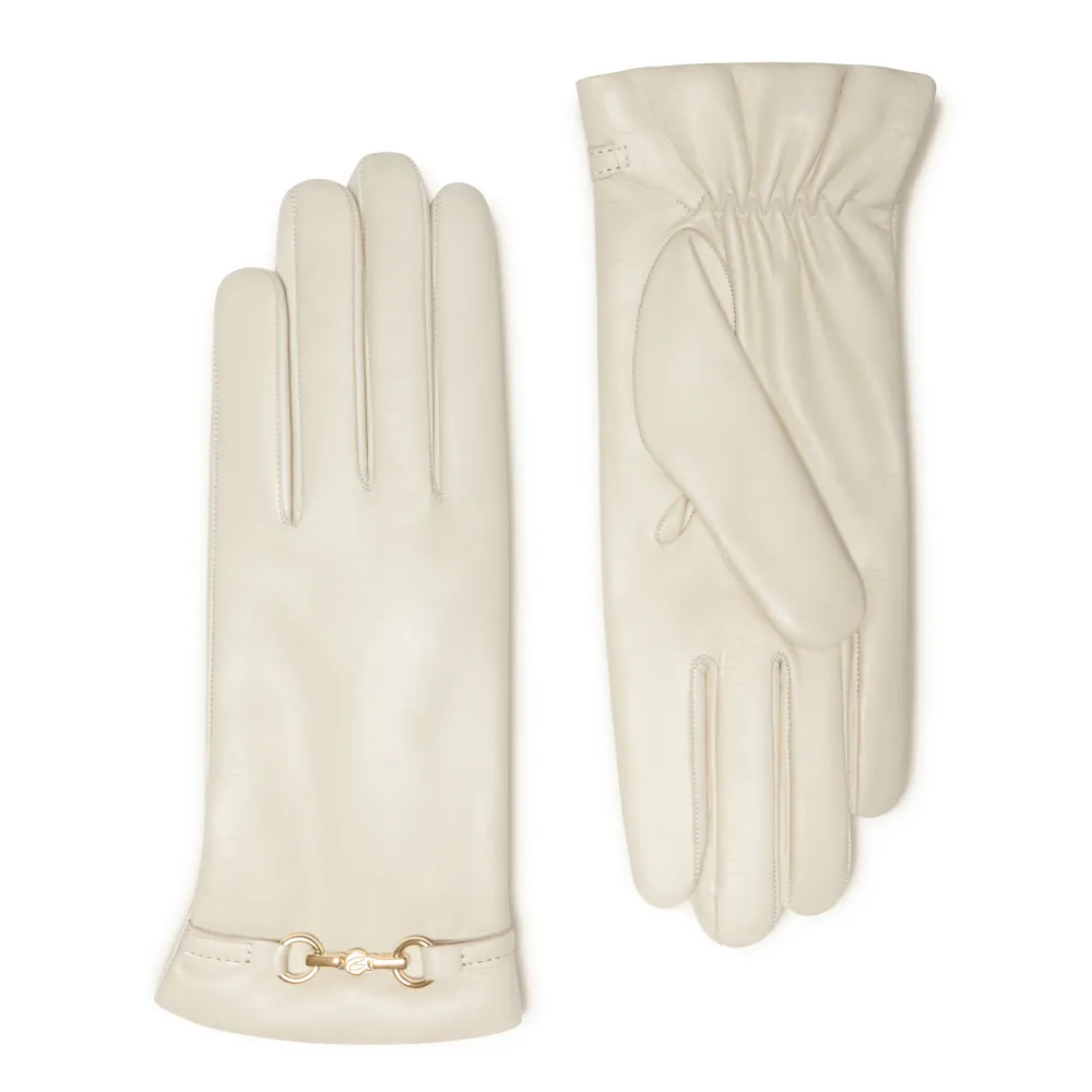 Honoré Marcelia cream goatskin premium læder gloves 6