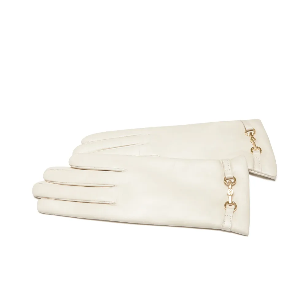 Honoré Marcelia cream goatskin premium læder gloves 6