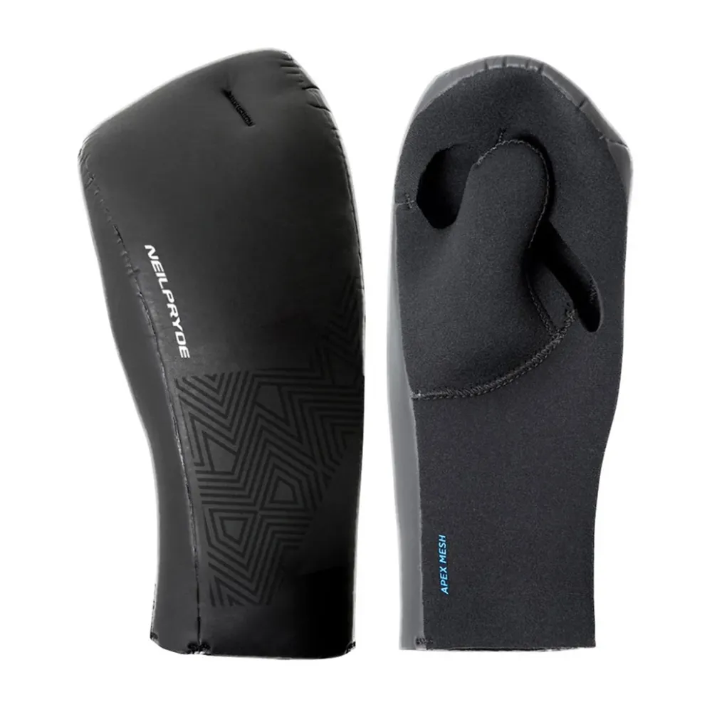 Split Finger Glove - Open Palm 2mm - Neopren Handske S
