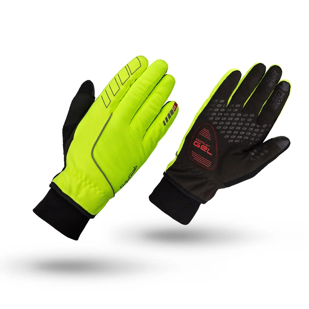 Professional Grade GripGrab Windster Hi-Vis Vindtæt Vinterhandske Xs