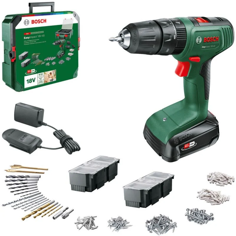 Bosch EasyImpact 18V-40 slagboremaskine/skruemaskine med SystemBox