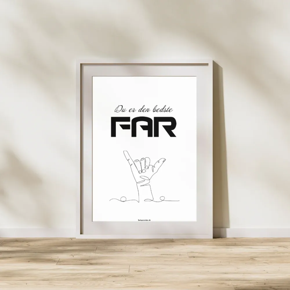 Du er den premium far - Plakat 500x700mm
