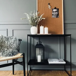 Opslagstavle kork 60x90 med kraftig ramme - Natur