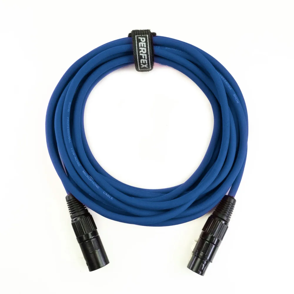 Perfex XLR Kabel (5m - Blå) Secure Installation