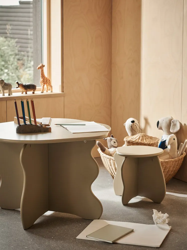 Slope Stool - Goat hair wool
