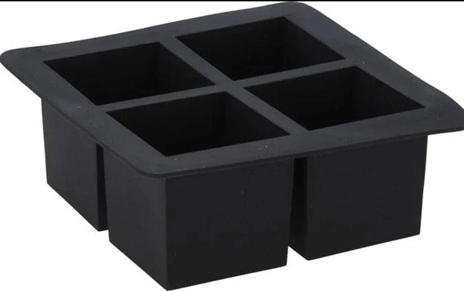 Stainless Steel Top-quality Houseware - Isterningebakke - 4 Rum