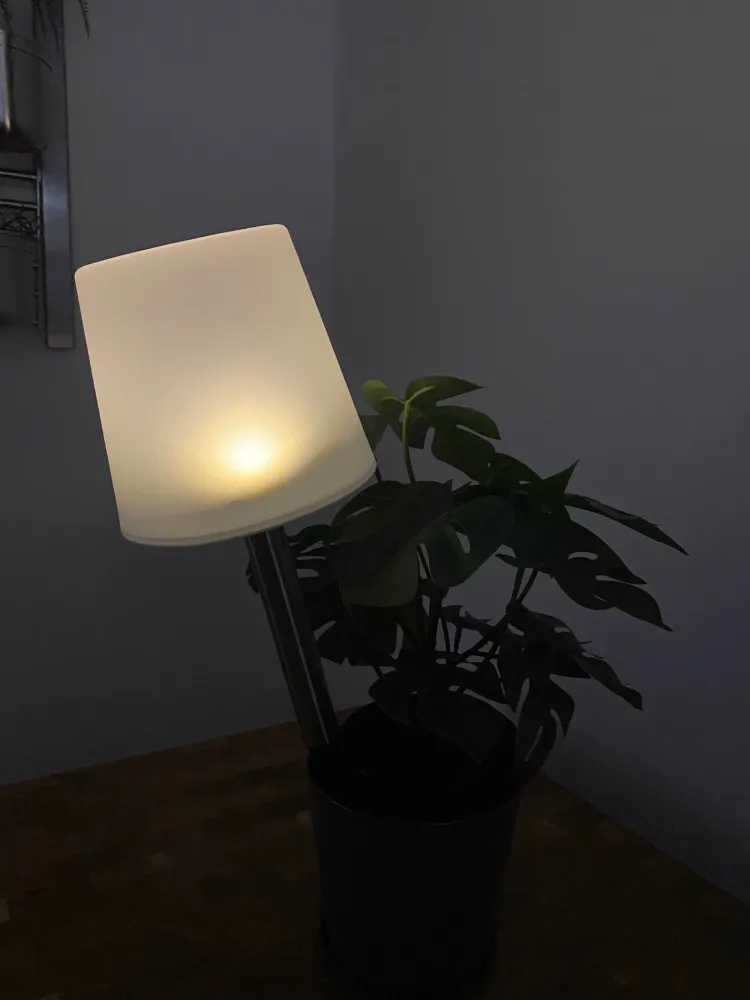 Conzept solar lampe med spyd 15x15x41,5 cm