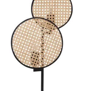 GoodHome Tonkin 2-punkts bordlampe med E27-fatning i rattan