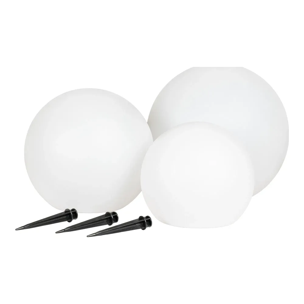 HOUSE NORDIC Lifton LED lampe, m. integreret solceller (sæt af 3)