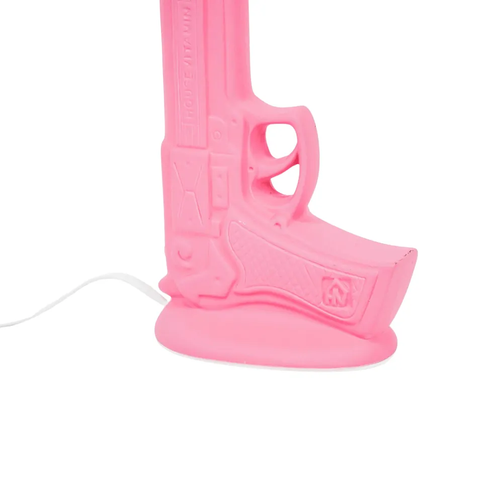 Housevitamin Gun Bordlampe - Keramik - Neon Fuchsia