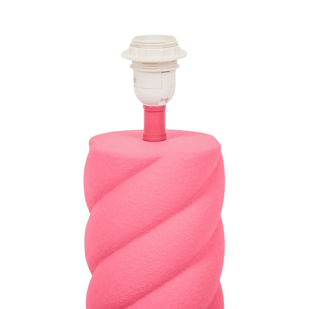 Housevitamin Twisted Candy Bordlampe - Keramik- Neon Blush