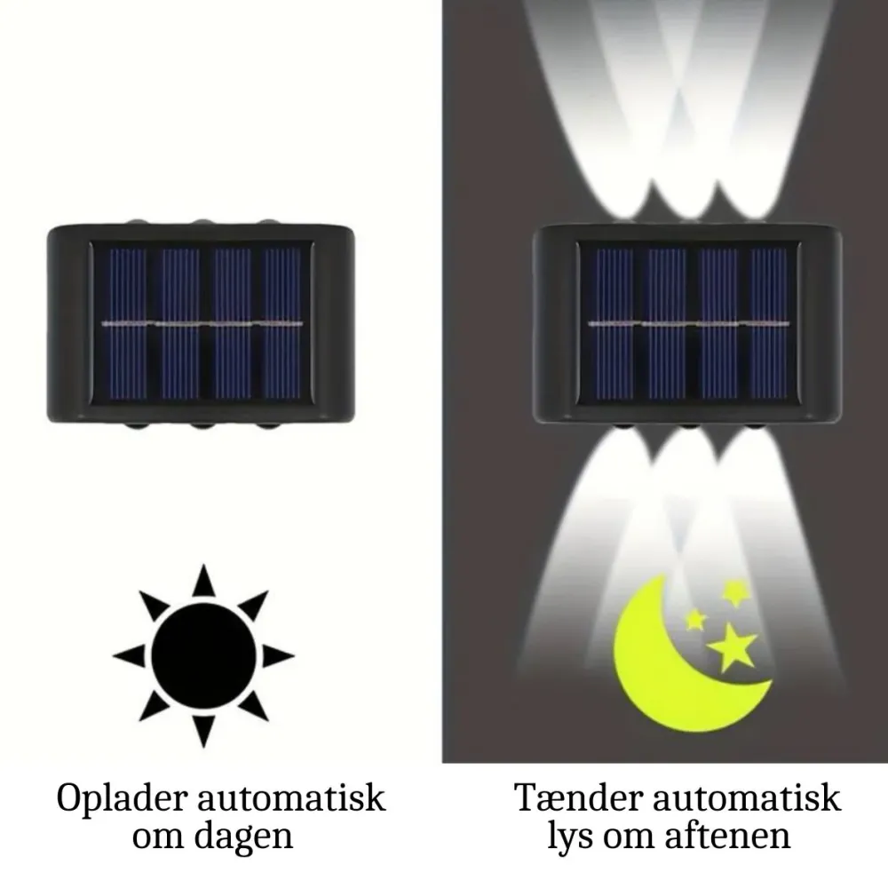 LED Powered Lampe til husnummer
