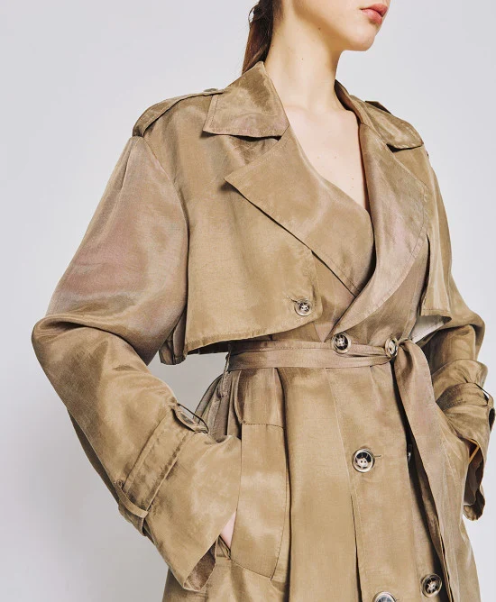 Access Double-breasted trench coat 38