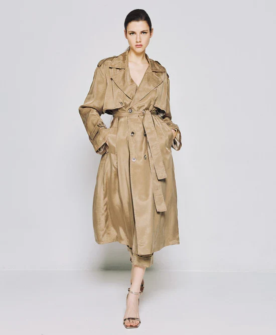 Access Double-breasted trench coat 38