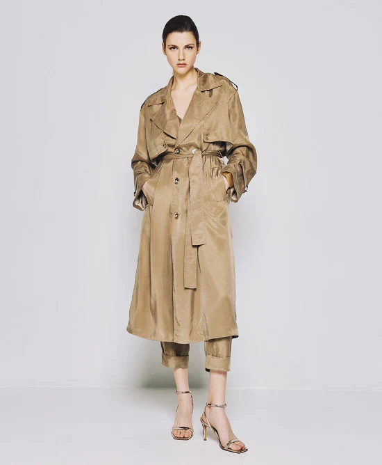 Access Double-breasted trench coat 38