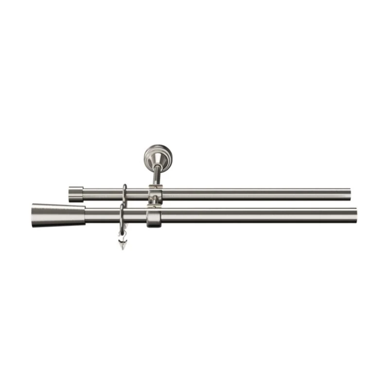 GoodHome Athens II paired gardinstang 19 mm 160 cm kegle grå
