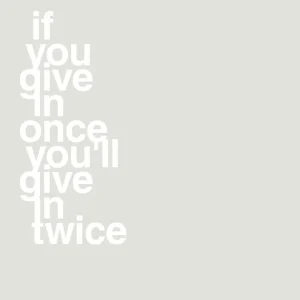plakat: if you give once you'll give twice - painters white 60
