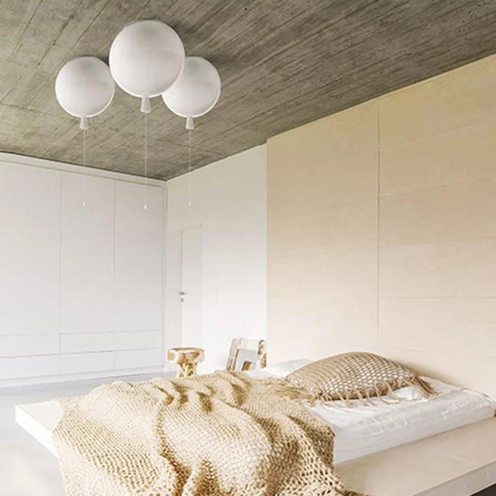 Balloon Ceiling Light | Pink LED Chandelier White