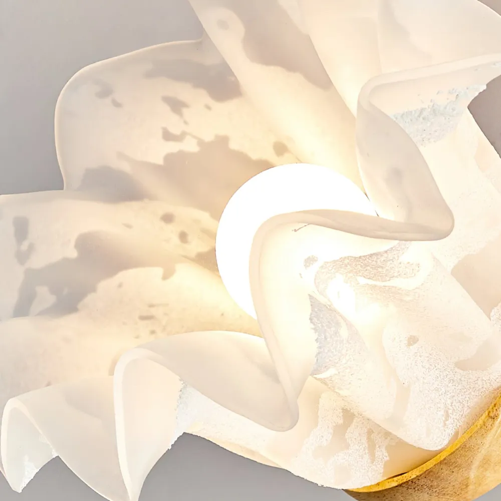Floral Ceiling Light | White Petal Shade Design 6